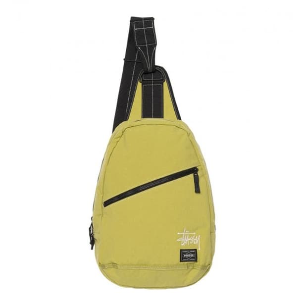 스투시 x 포터 슬링백 라임