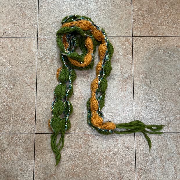 디테일 니트 머플러 목도리 