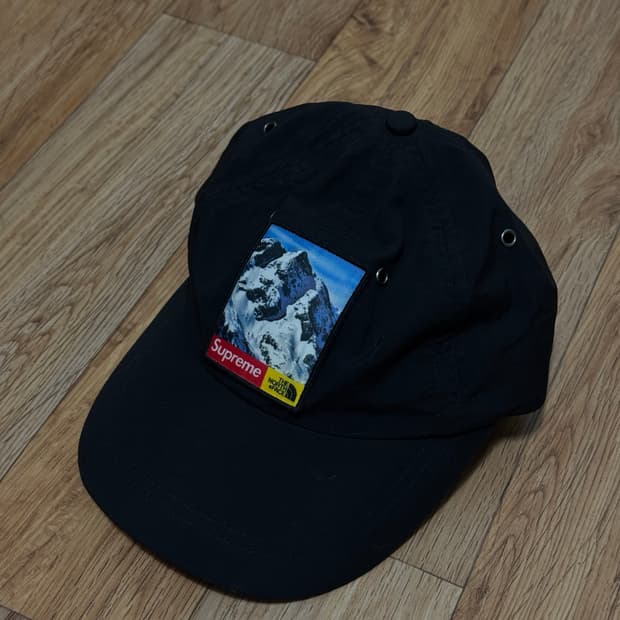 슈프림 노스페이스 설산 6패널 볼캡 블랙