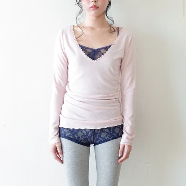 샵페어리 iris long top pink