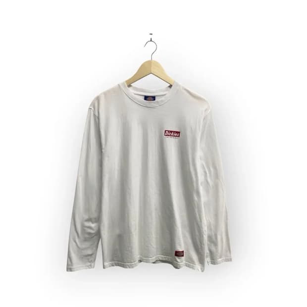 디키즈 Dickies  화이트 긴팔 티셔츠 L