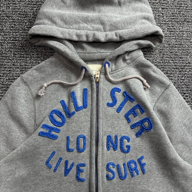 홀리스터 Y2K 센터 빅로고 후디 집업 2638