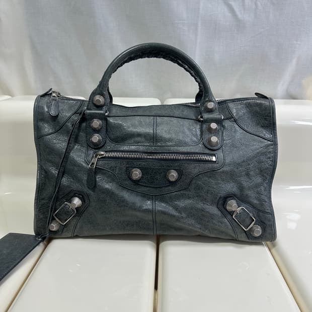 [A 정품] 발렌시아가 자이언트 시티 모터백 라지