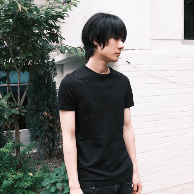 Dior homme 비즈 반팔 티셔츠 xs