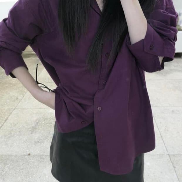 디에이디 퍼플 셔츠