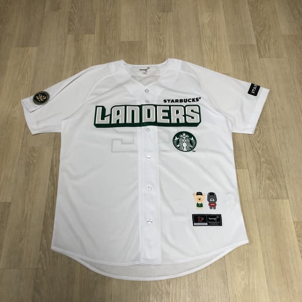 (110 / 2XL) SSG 랜더스 X 스타벅스 22 주년 져지 유니폼