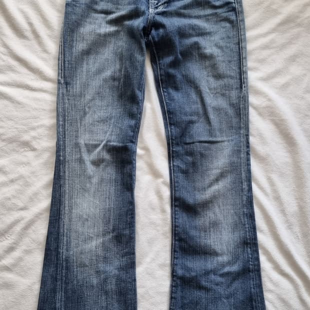 빈티지 빅토리아 베컴 로우라이즈 부츠컷 팬츠