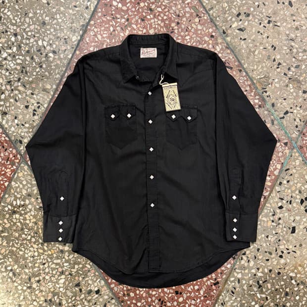 60s 락마운트 웨스턴셔츠 블랙 (40)