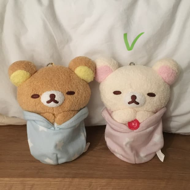 코리락쿠마 파자마파티 인형 키링(레어)