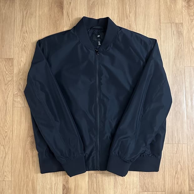 H&M 경량 보머 재킷 레귤러핏 다크네이비 L