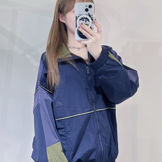 아디다스 스몰로고 투웨이 바람막이