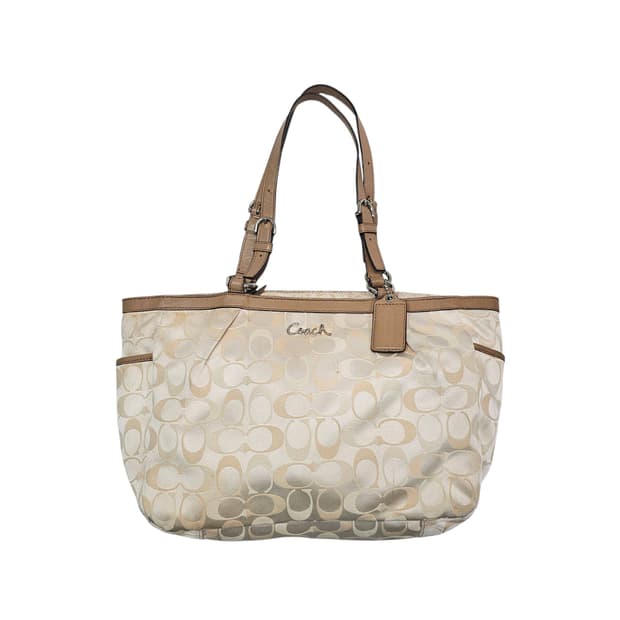 Coach 코치 시그니처 베이지 토트백