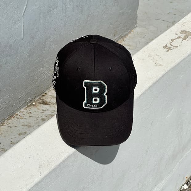 [F] NBA 엔비에이 B로고 블랙 볼캡 모자