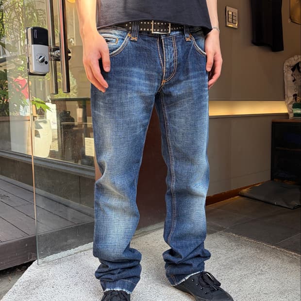 00’s Dolce & Gabbana double stitch denim