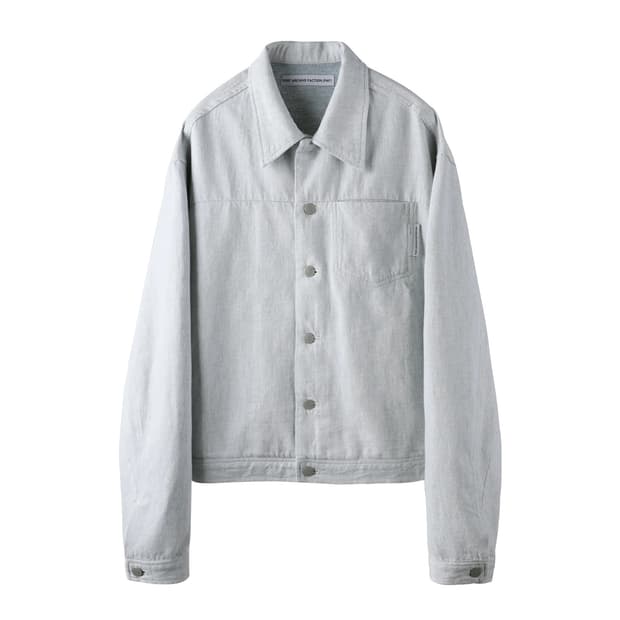 포스트아카이브팩션 8.0 데님자켓 라이트 그레이
