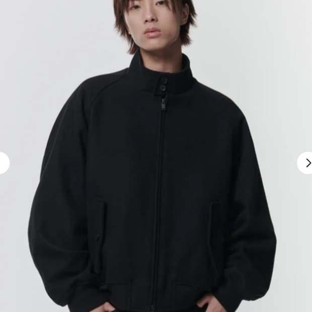 무탠다드 울 블렌드 해링턴 재킷