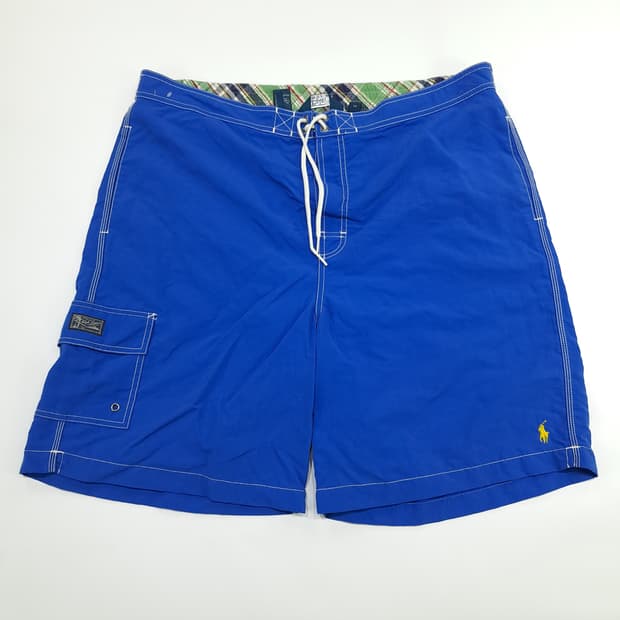 Co535 2XL 폴로 랄프로렌 90s 블루 스윔 팬츠 반바지