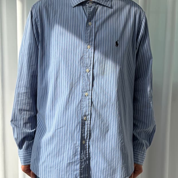 [XL]폴로 랄프로렌 커스텀핏 스트라이프 포플린 셔츠