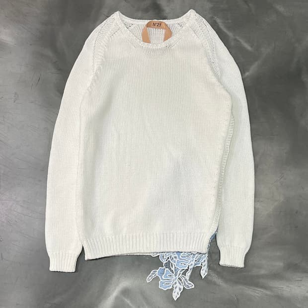  n21 플라워 자수 니트 y14457