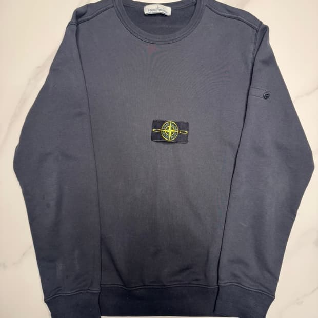 [L]스톤아일랜드 크루넥 블랙 맨투맨