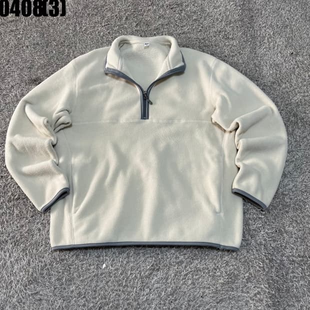 유니클로 플리스 반집업