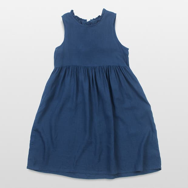 HEAVENLY LOFT Linen Indigo Dress