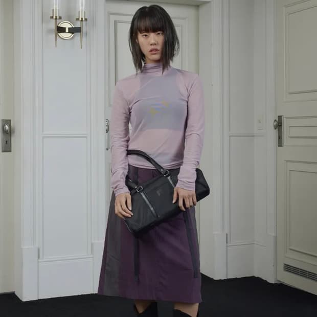 우화 WRINKLE MESH TURTLENECK PURPLE