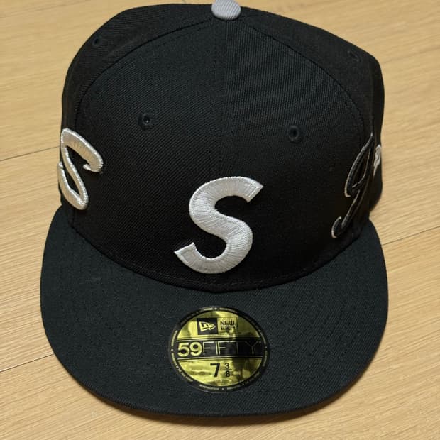 [738] 슈프림 25ss 멀티 s로고 뉴에라 블랙