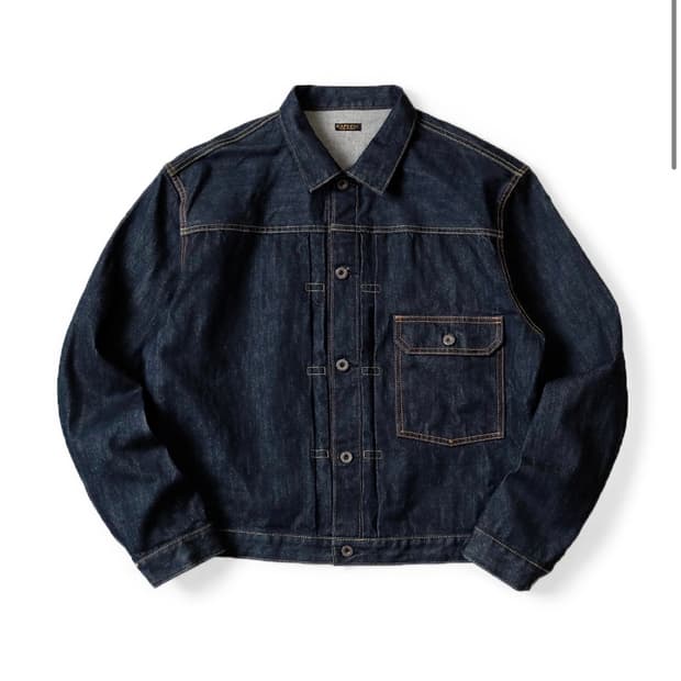 3] 캐피탈 14온즈 데님 1ST 원 워시 자켓 인디고