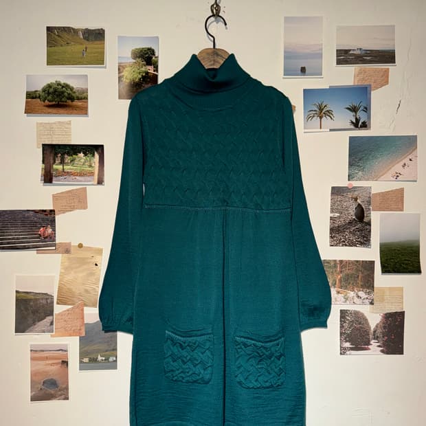 폴라 니트 원피스