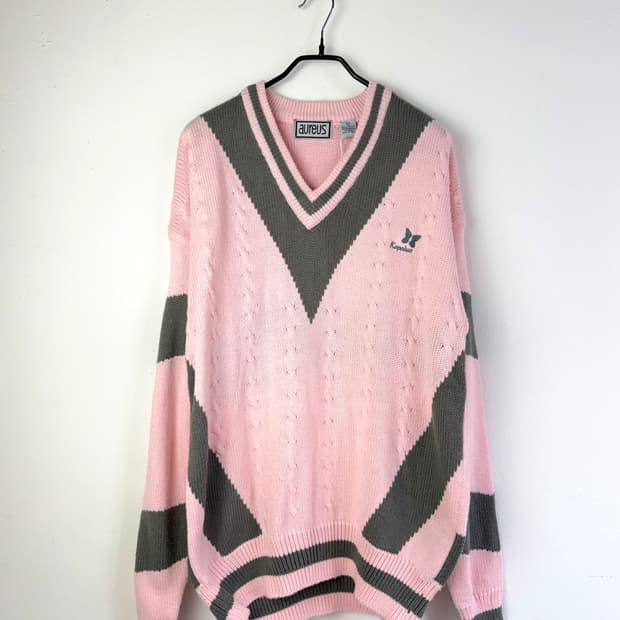 90s 빈티지 핑크 아크릴 니트