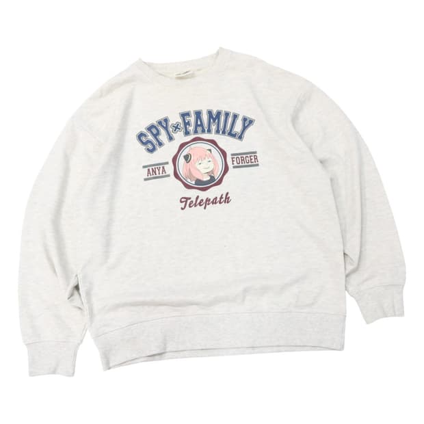 SPY×FAMILY 스파이 패밀리 아냐 포저 그래픽 오버핏 맨투맨 (L)