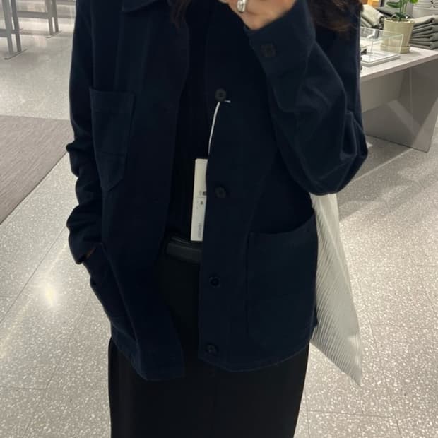 아르켓 오버다이드 트윌 오버셔츠 네이비