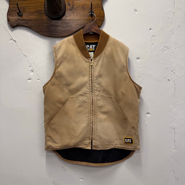 (L) USA CAT 캐터필라 Duck Canvas Work Vest 