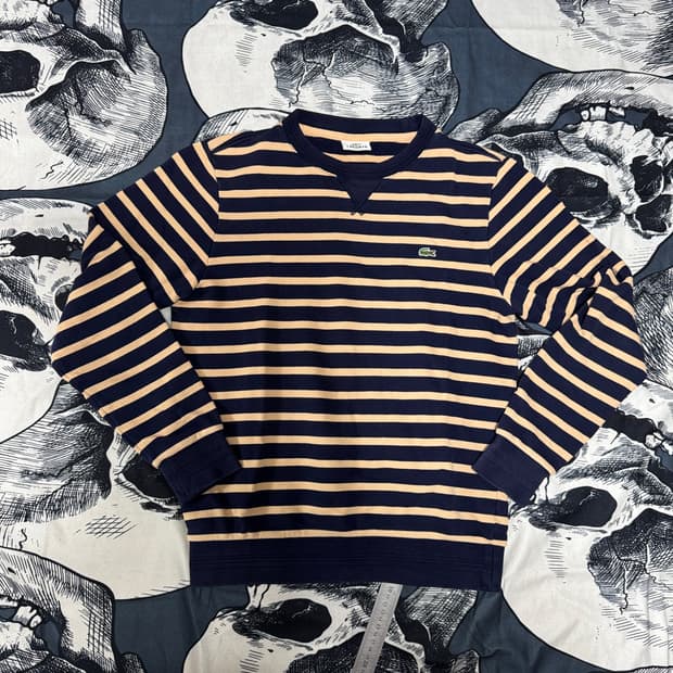 라코스테 스트라이프 맨투맨 3 (95) 사이즈