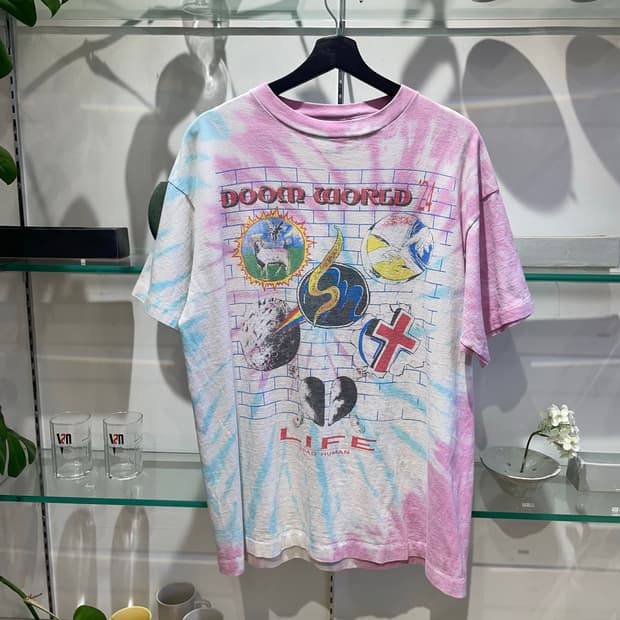 세인트미카엘 X 라스트 맨 door world tie dye tee