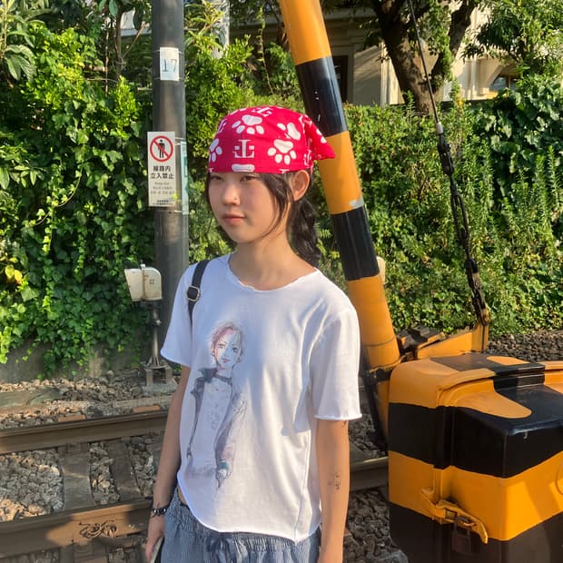 고양이발 스카프