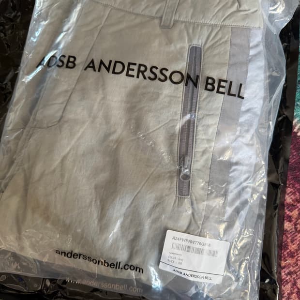 Crack padded lace-up wide pants 38 size