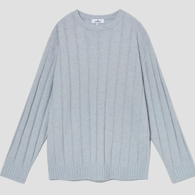 (새제품)아워스코프 울 립니트 스카이블루 2