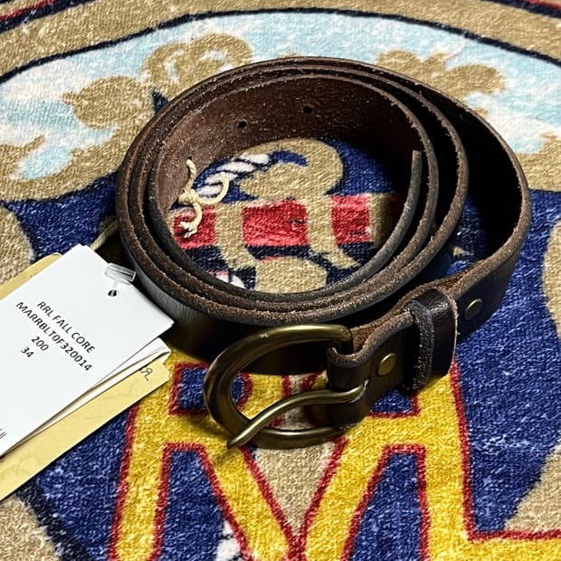 RRL 테런스 레더 벨트 더블알엘