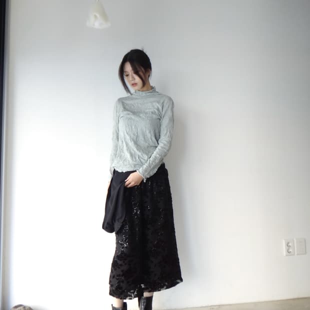 Cotton candy sleeveless top / sky blue