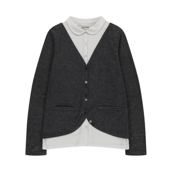 새상품 1)코이세이오 레이어드 셔츠 가디건