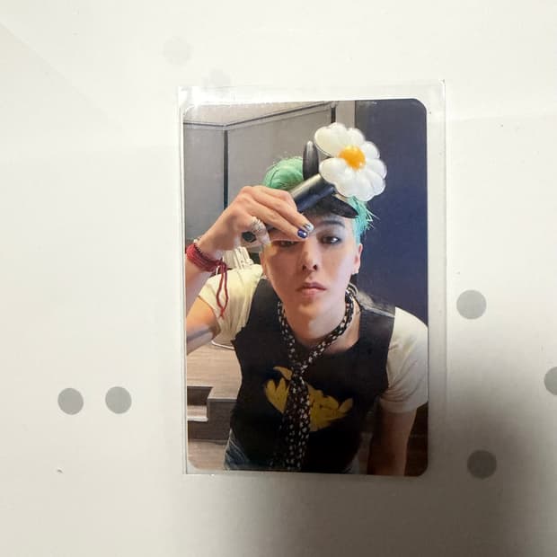 지드래곤 데이지봉 응원봉 포토카드