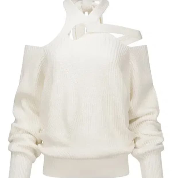 nache HALTER STRAP KNIT IVORY 나체 2사이즈 