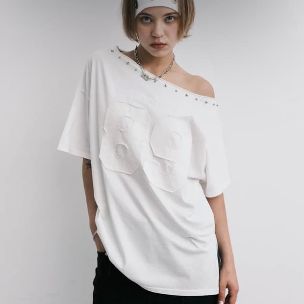 미드나잇무브 89 rivet t 티 화이트