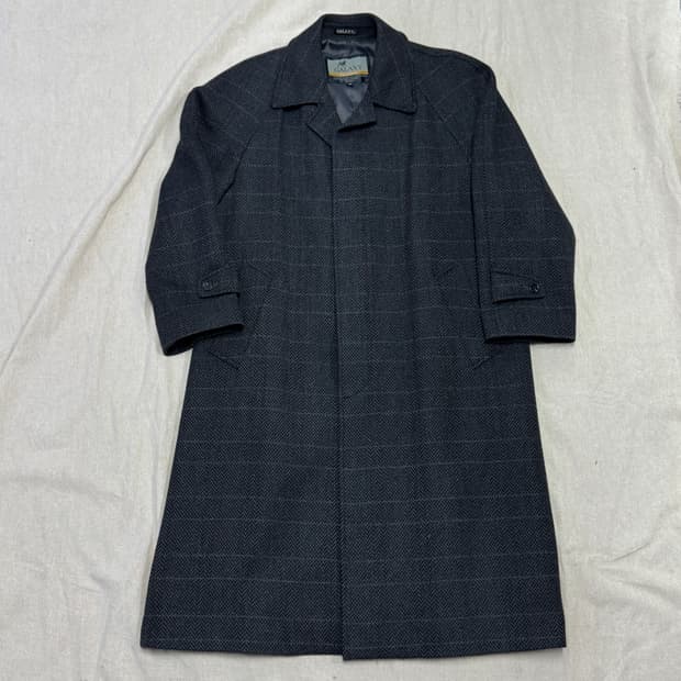 갤럭시 90s 헤링본 롱코트 100