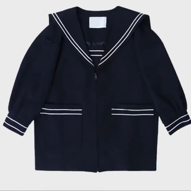 프레클 sailor navy midi jacket