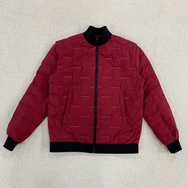 [100] 질바이질스튜어트 덕다운 블록 패딩 블루종 점퍼 0107M1