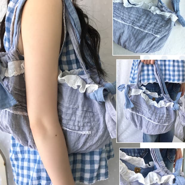 [HANDMADE] 핸드메이드 리본 토트백 모리걸