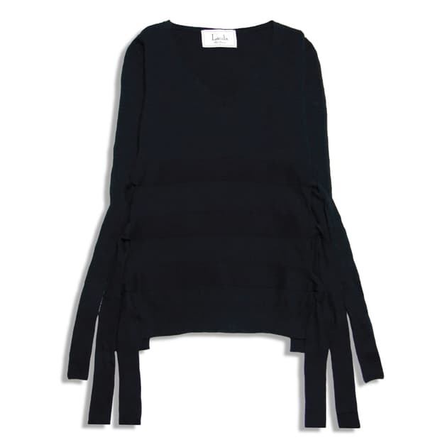 Laula Black Strap knit